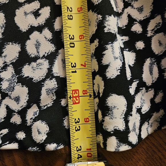 Banana Republic Geo Print Midi Dress Size 4 Sleeveless Navy & White Flare NWT - Picture 7 of 10